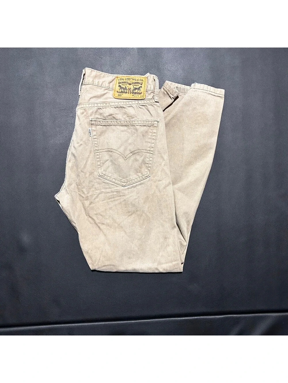 Levi's 505 Khaki Straight Pants Men's 31x30